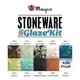 2025 Stoneware Glaze Kit - 4-oz jars